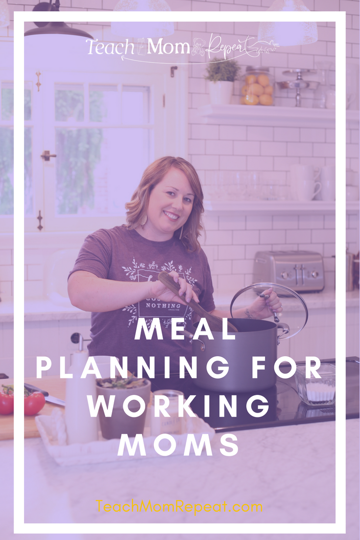 Meal planning tips and tricks for the working mom. 