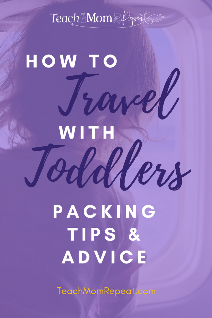 How to travel with toddlers. Packing tips and advice to make travel day easier. 