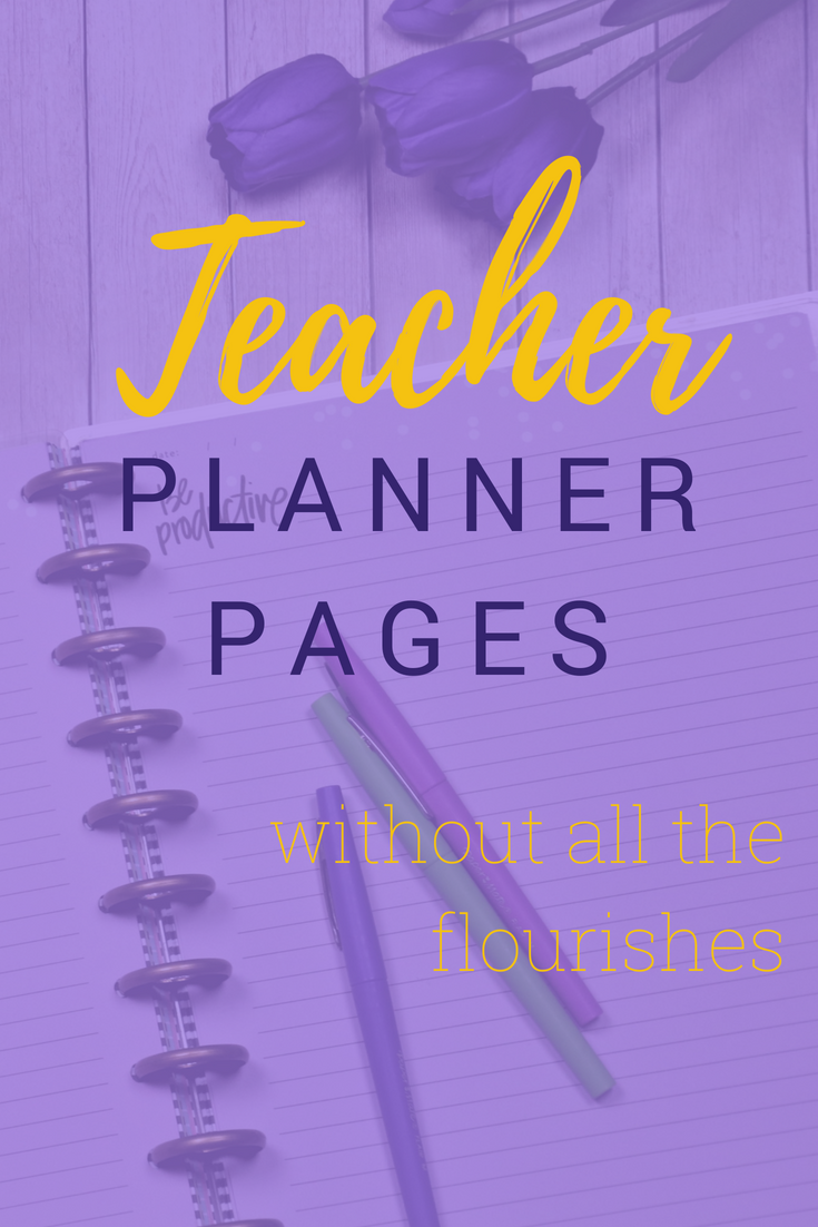 Minimalist Teacher Planner Pages